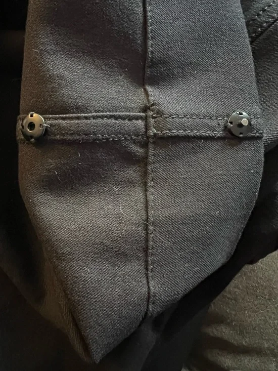 M.M. LaFleur Black Cotton & Elastane Blend High Rise Five Pocket Denim Pant - Picture 6 of 16